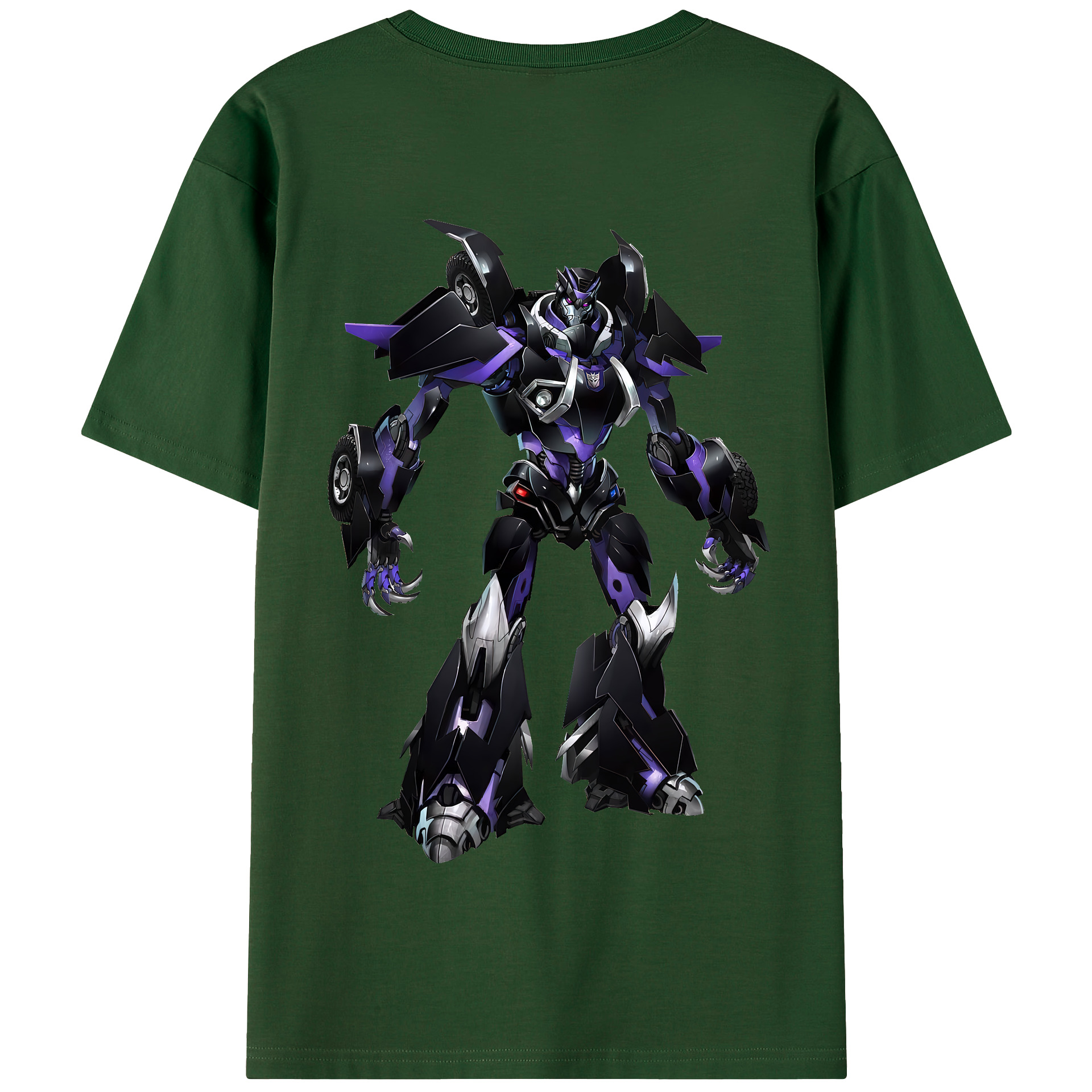 （画像用） Transformers トランスフォーマー 綿100％半袖Tシャツ（背面プリント）